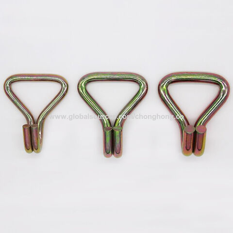 2inch Double J Zinc Plating Hook With Galvanized Ratchet Tie Down Strap Double  J Hook - China Wholesale Double J Hook $0.5 from Chonghong Industries Ltd