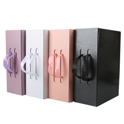 Fournisseur fabricant Boîte cadeau en papier Boîte cadeau pliante personnalisée avec ruban