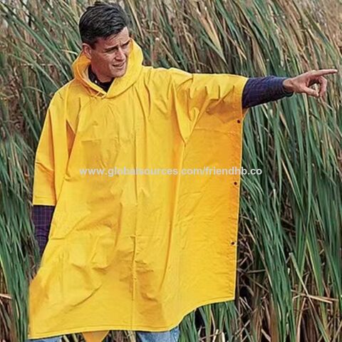 Wholesale High Quality Customize Logo Pvc/xpe Patch Hooded Raincoat  Waterproof Adults Rain Poncho Raincoat., Raincoat, Women's Raincoat, Pvc  Coat - Buy China Wholesale Raincoat $3.6