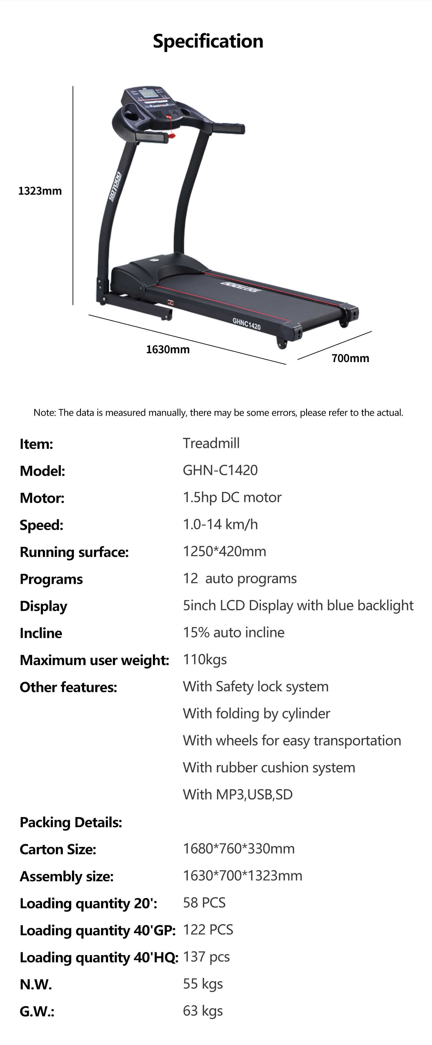 Reebok zr9 treadmill discount manual