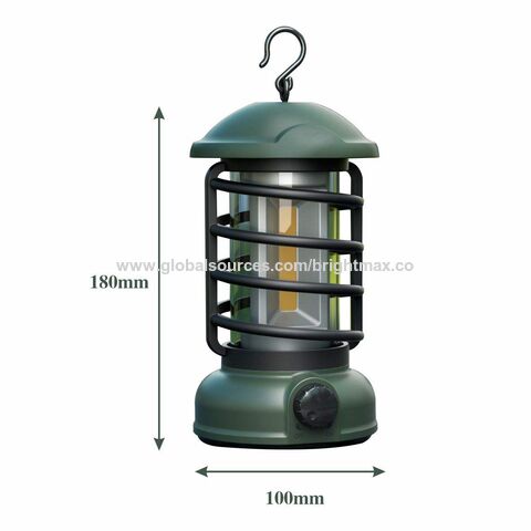 Nouvelle Lampe Suspendue COB 3*AA Batterie Rétro Lampe de Camping Vintage Portable LED Tente Lanterne de Camping Extérieure