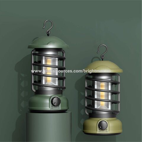 Nouvelle Lampe Suspendue COB 3*AA Batterie Rétro Lampe de Camping Vintage Portable LED Tente Lanterne de Camping Extérieure