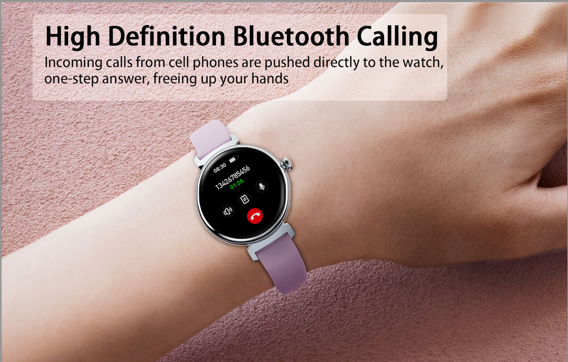 DM70 Smart Watch 1.04 AMOLED HD Screen For Women BT Call Fashion