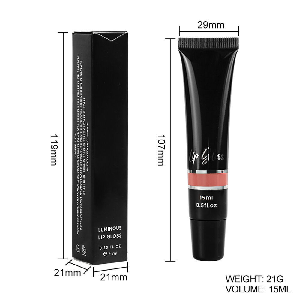 Oem/odm Private Label 48 Colors Lip Gloss High Shimmer Soft Squeezing