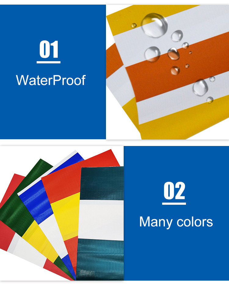 Buy Wholesale China Customized Striped Tarps Color Tarpaulin Strip