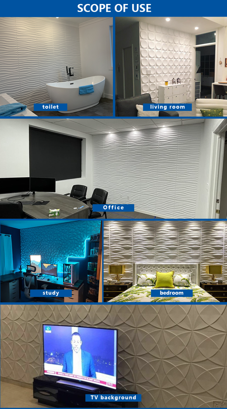 Wallpaper 3d Living Room Bedroom Background Wall Decoration Waterproof ...