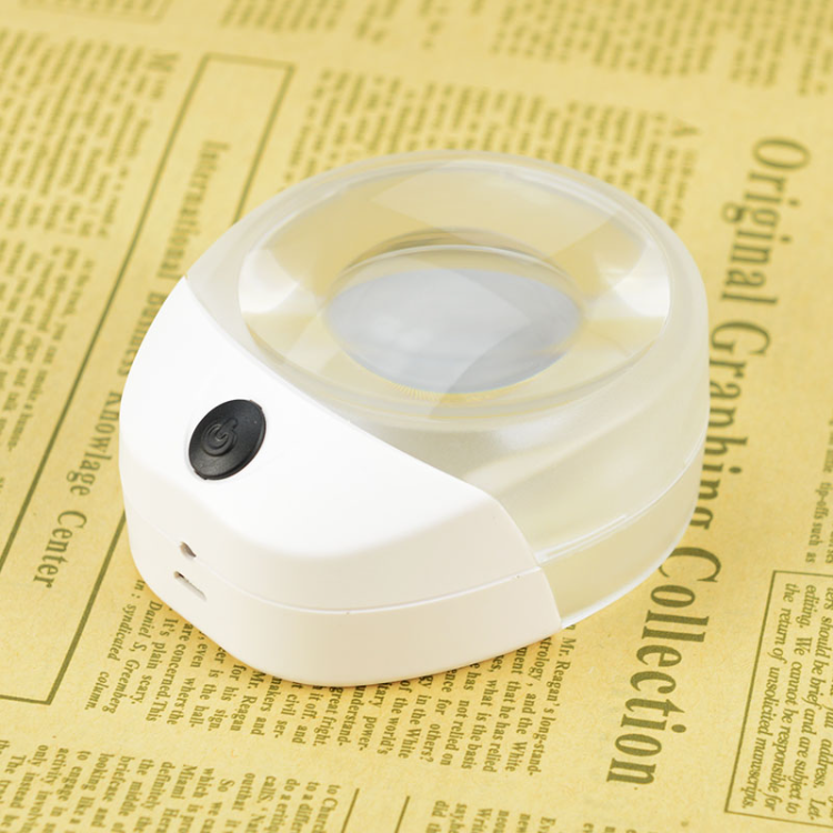 Buy Wholesale China Rechargeable 10x Dome Magnifying Glass With Led