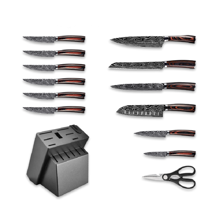 19Pcs Kitchen Utensils With Knife Set