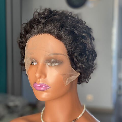 Pixie Cut Wig Short Lace Front Wigs Human Hair 13x4 Pixie Cut Lace Front  Wigs Human Hair Wigs for Black Women Straight Glueless Wigs Human Hair Pre  Plucked With Baby Hair 6
