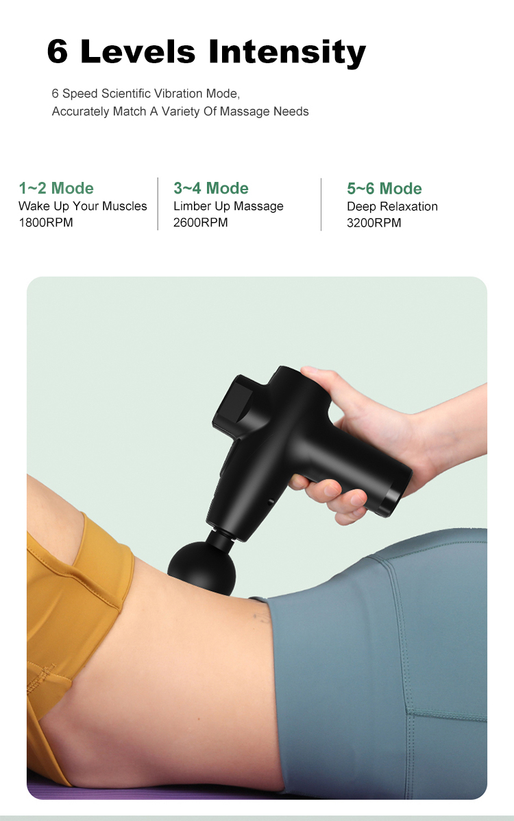 Dropship Percussion Massage Gun Rechargeable Deep Tissue Vibration