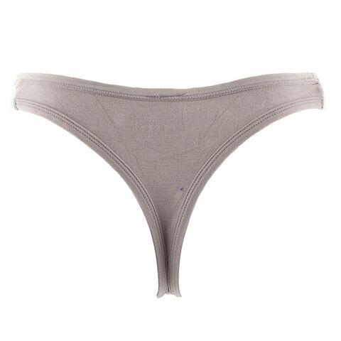 Bragas tipo tanga de bambú para mujer, viscosa de bambú, color morado