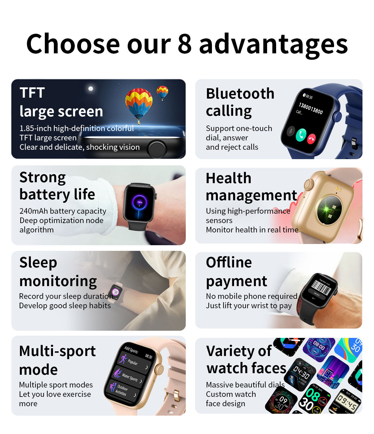 Reloj inteligente 2022 para hombre, NFC, rastreador de fitness,  visualización táctil de 1.7 pulgadas, reloj inteligente, monitor de  frecuencia cardíaca, podómetro, monitor de sueño, rastreador de actividad  impermeable IP67 para Android iPhone 