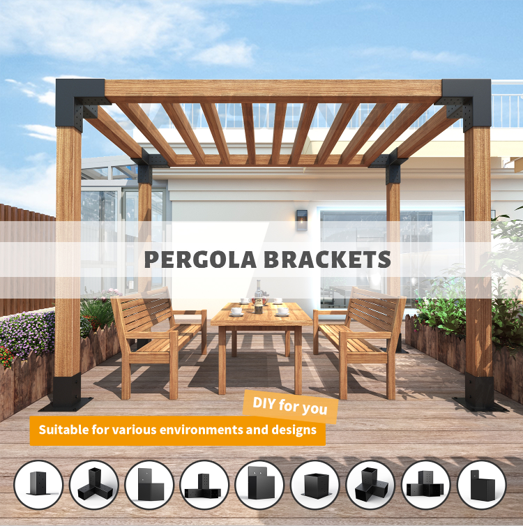 Pergola Brackets 4x4 Woodworks Pergola Kit Modular Modern Outdoor ...