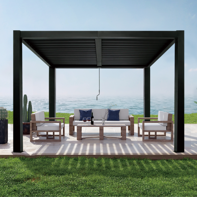 Most Popular Modern Patio Pergola Gazebo 10x13 Ft. Aluminum Adjustable ...