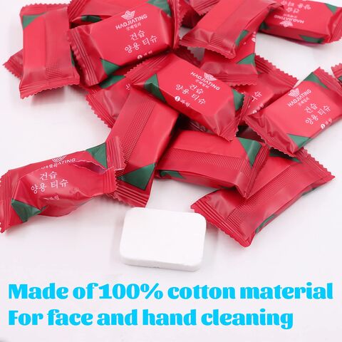 Face Towel Compressed Tablet Cotton Disposable Compressed Towel