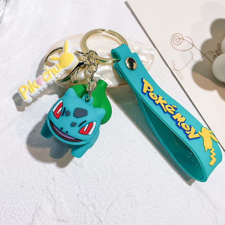 Buy Wholesale China 3d Pvc Kawaii Cute Cartoon Anime Pokemoned Keyring ...