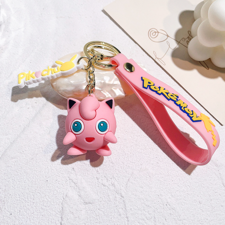 Buy Wholesale China 3d Pvc Kawaii Cute Cartoon Anime Pokemoned Keyring ...