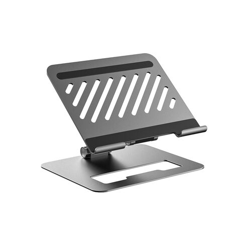 Dock USB Tipo C Duplo 4K 60Hz com Porta HDMI, Leitor SD/TF e Suporte Ergonômico Dobrável Ajustável para Laptop