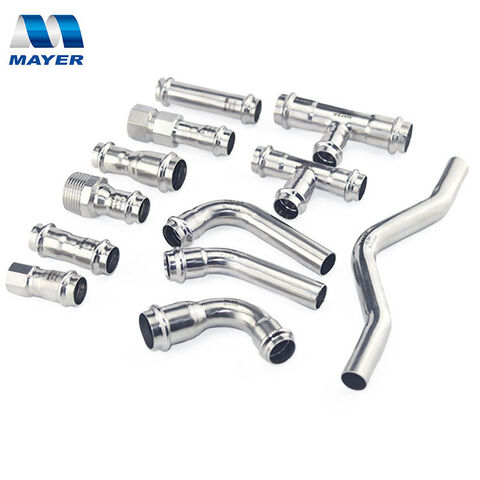 Compre China Supplier Stainless Steel Pipe Fitting Names And Parts Tee Elbow  Coupling Union y Press Fitting de China por 0.99 USD