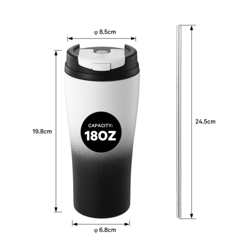 Architecture 18 oz. Stainless Steel Water Bottle / Travel Mug | Cognitive Surplus