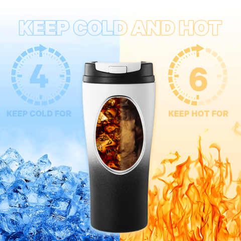 Summit Paint With Heat Transfer 18oz Portable Drinkware - Simple