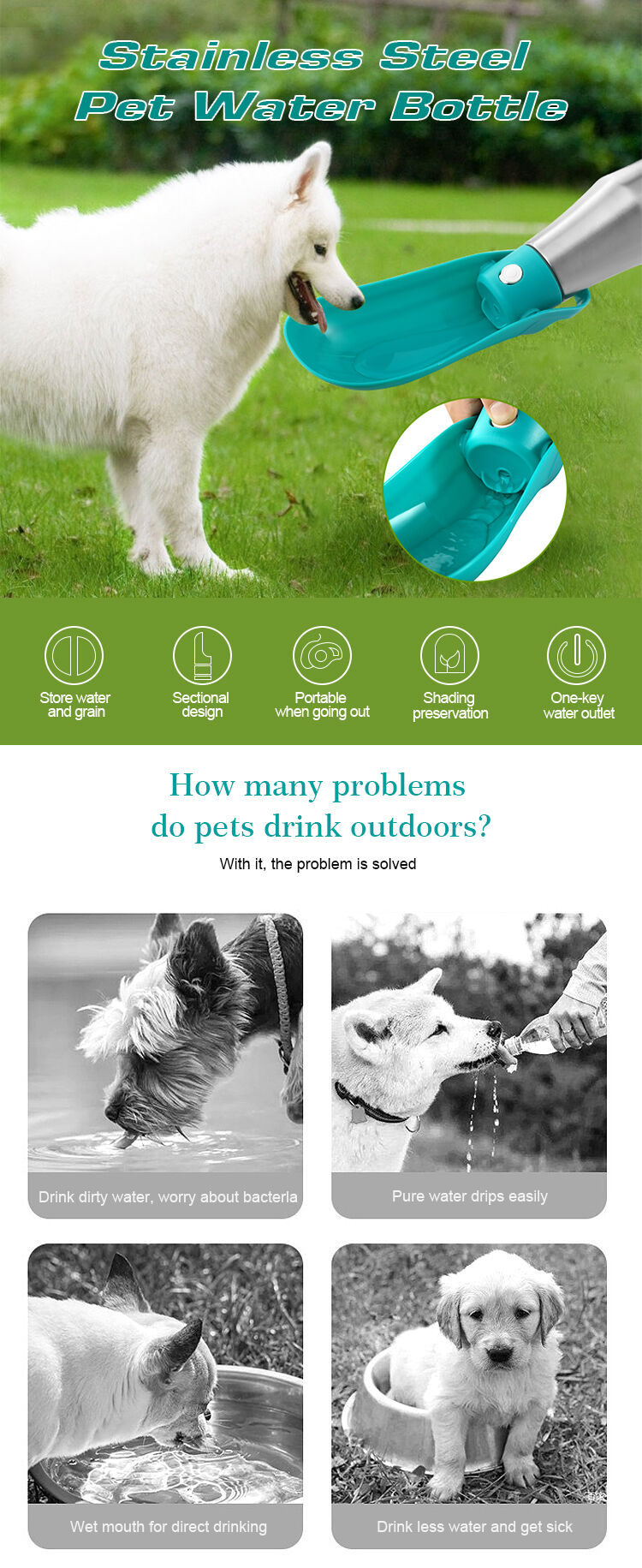 Buy Wholesale China 750ml Odm Customized Portable Outdoor Stainless