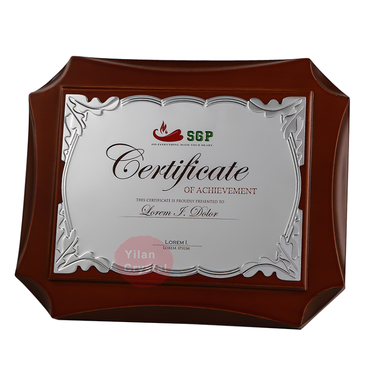 Buy Wholesale China Wholesale Ready To Ship Popular Mdf Wood Award Plaque For Certificate Of