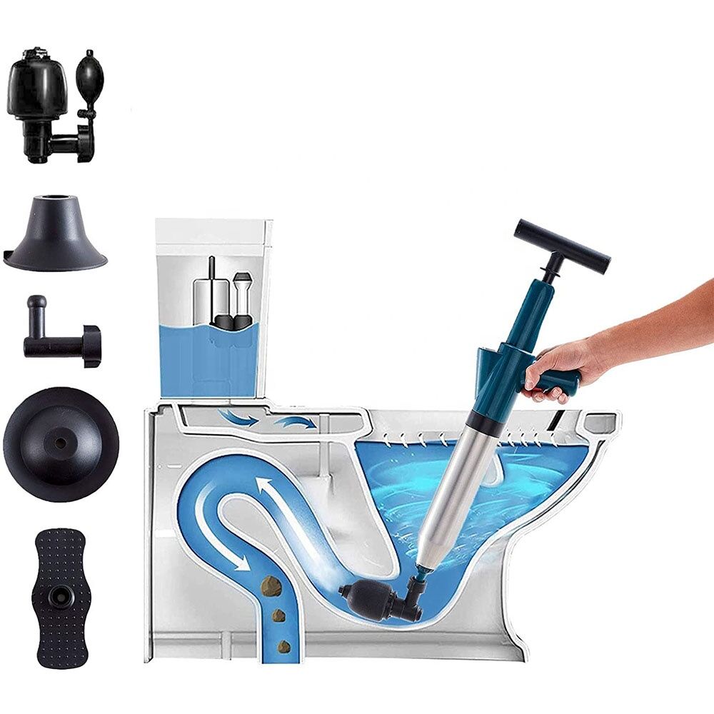 Buy Wholesale China 2021 New Stainless Steel Toilet Plunger, Pneumatic