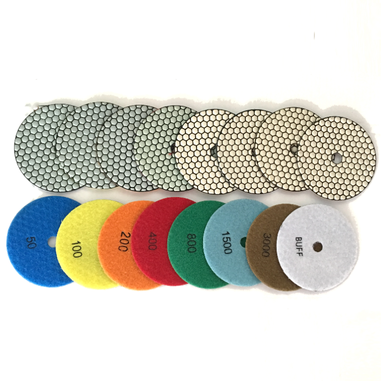 4 Inch 100mm Good Quality Marble Granite Polishing Tools Diamond Dry  Polishing Pad for Stone Quartz Concrete - China Diamond Grinding Tool,  Stone Polishing Tools