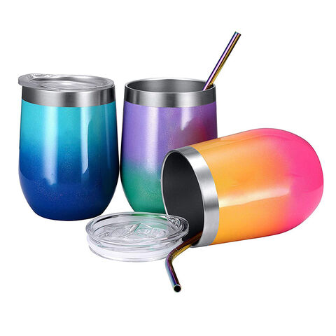 Gobelet Isotherme 8oz/12oz/16oz à Double Paroi en Acier Inoxydable 18/8 de Qualité Alimentaire