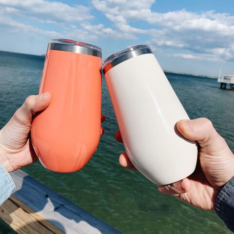 Gobelet Isotherme 8oz/12oz/16oz à Double Paroi en Acier Inoxydable 18/8 de Qualité Alimentaire