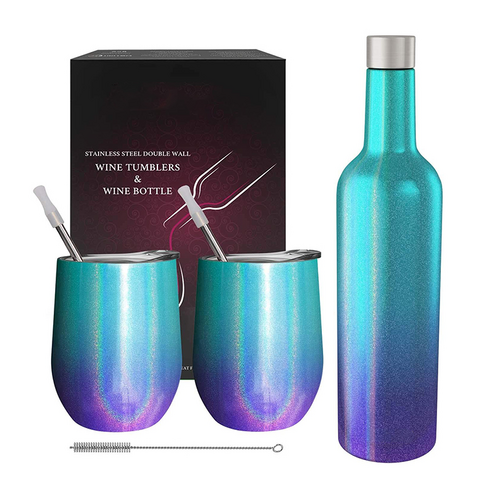 Gobelet Isotherme 8oz/12oz/16oz à Double Paroi en Acier Inoxydable 18/8 de Qualité Alimentaire