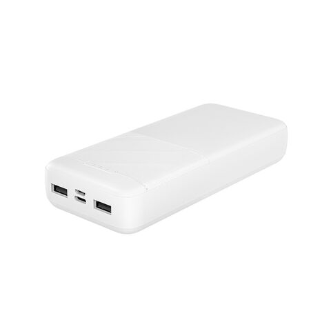 Deltaco 20000mAh USB-C PD PowerBank, LED Display, Black