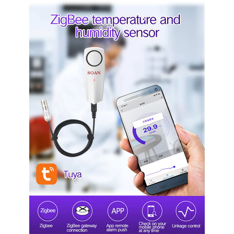 Buy Wholesale China Tuya Zigbee Temperature Sensor Probe For Smart Home  Zigbee Thermometer With Zigbee Hub Required & Zigbee Temperature Sensor at  USD 8.4