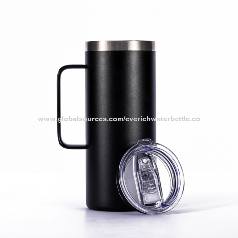 Stainless Steel Double Insulation Cup 500ML Vacuum Straw Cup With Lid Beer  Mugs For Tea Cup