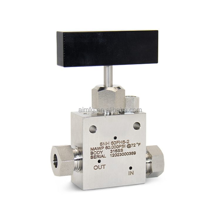 Buy Wholesale China 2 Way Ss304 Needle Valve 6000psi High Pressure