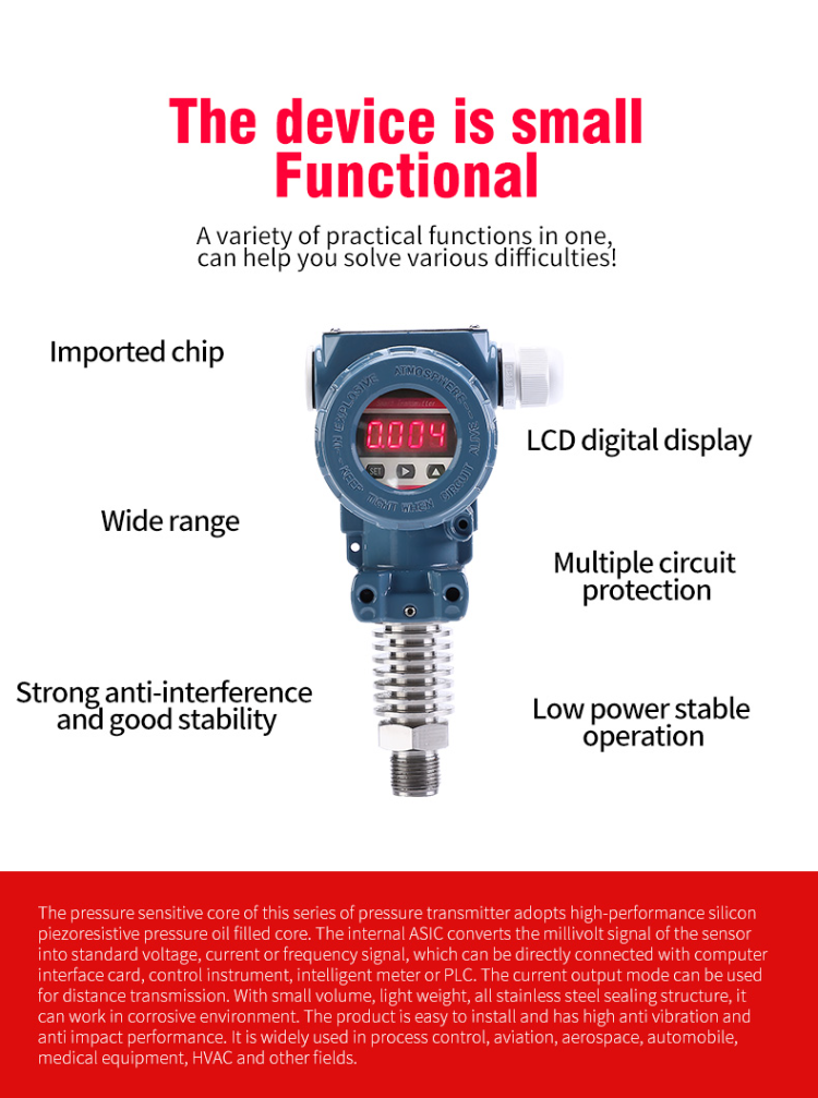Buy Wholesale China High Temperature Pressure Transmitter Digital