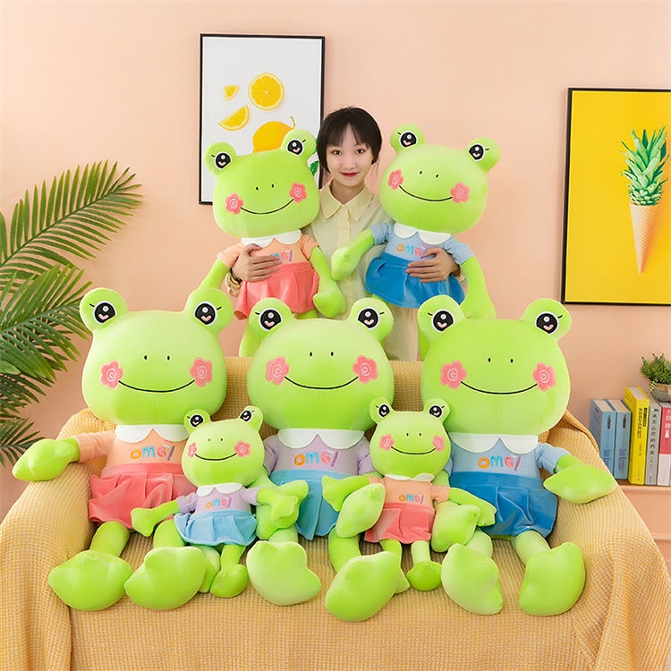 Buy Standard Quality China Wholesale Happy Frog Custom Stuffed Animals  Kawaii Soft For Children Hand Puppet Animal Green Toy Doll With Dress Frog  Plush Stuffed Toys $3.62 Direct from Factory at Tianjin
