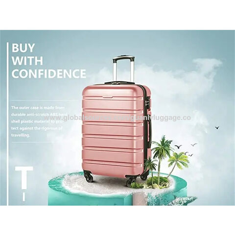 20/22/24''26 Inch Luggage Set,travel Suitcase On Wheels,rolling Luggage,rose  Gold Abs Women Trolley Case,cabin Luggage,carry On