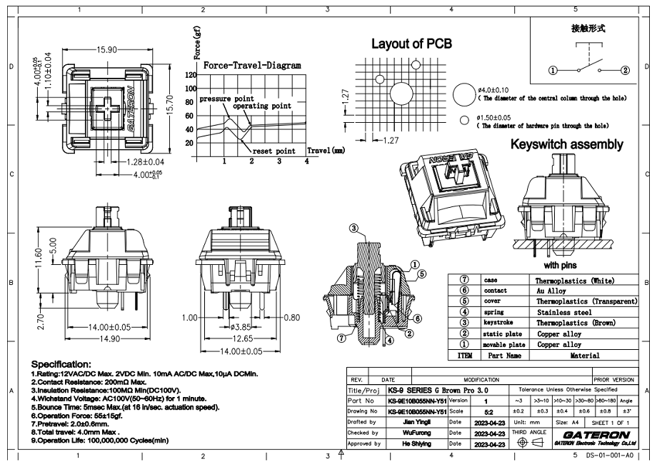 Buy Wholesale China Gateron Wholesale Lubed 3 Pin G Pro 3.0 Brown