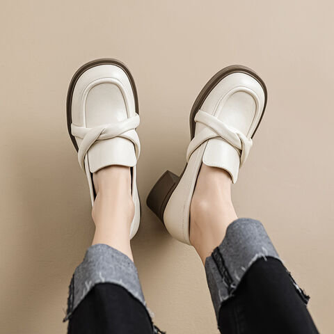 Sapatos Femininos Novo Couro Sapatos Compre Novos Mocassins