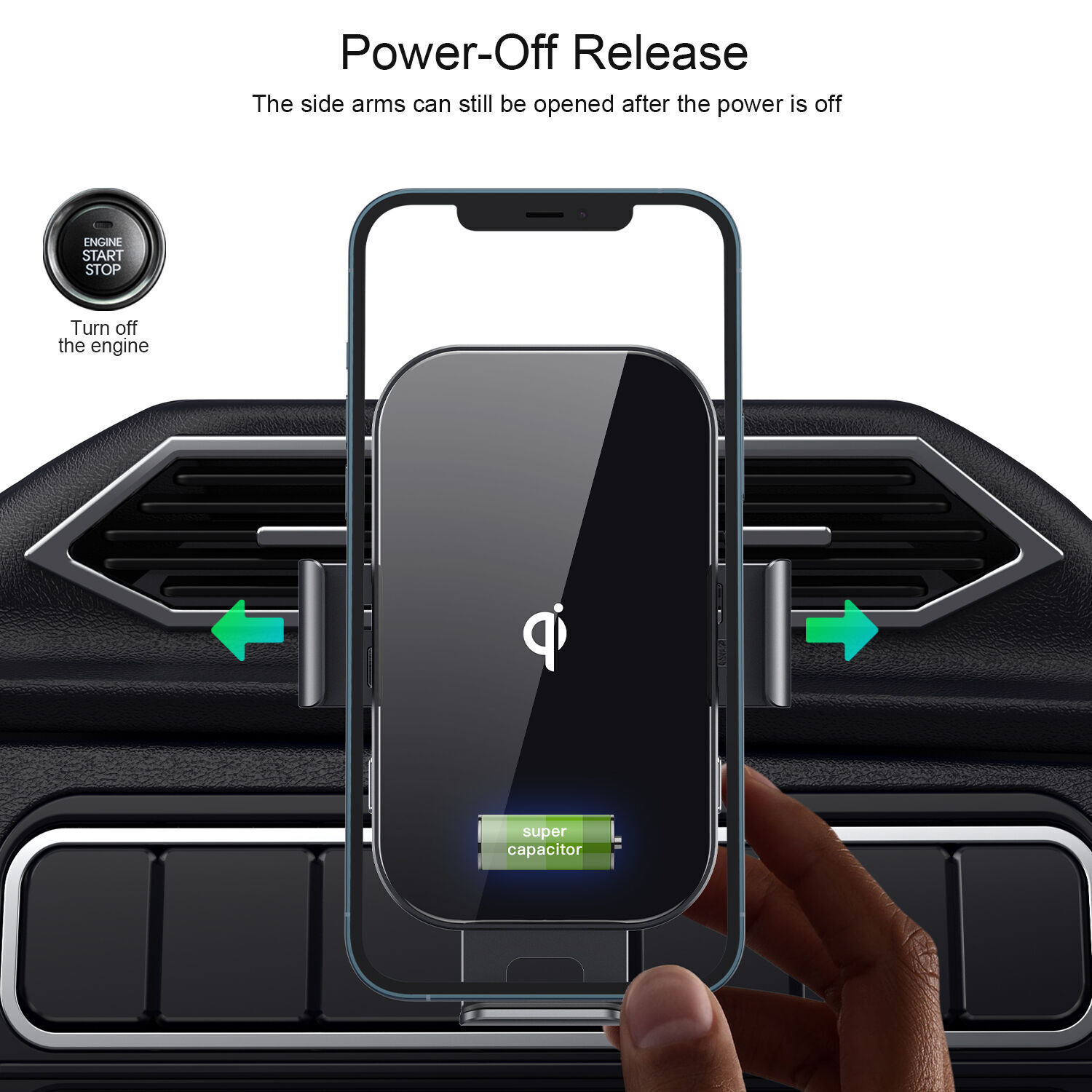 Aimant puissant titulaire pour le téléphone dans la voiture - Chine  Chargeur de voiture sans fil, Qi chargeur avec montage voiture sans fil