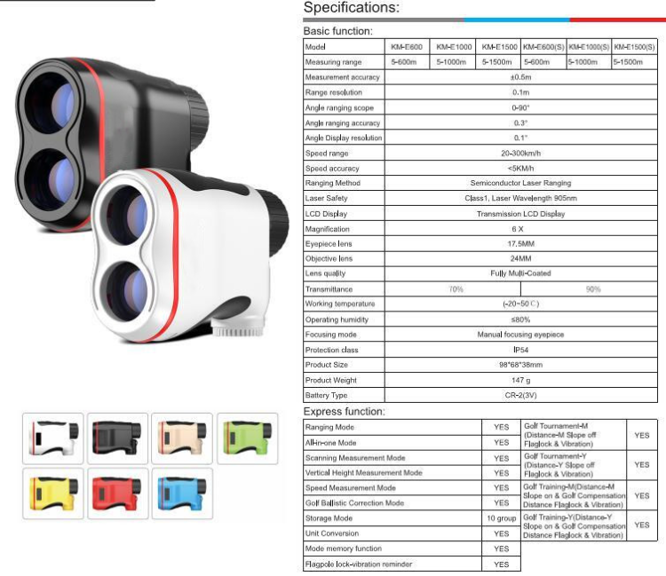 Golf Laser Link Rangefinder China Slope 1200 Meter Rangefinders 600m