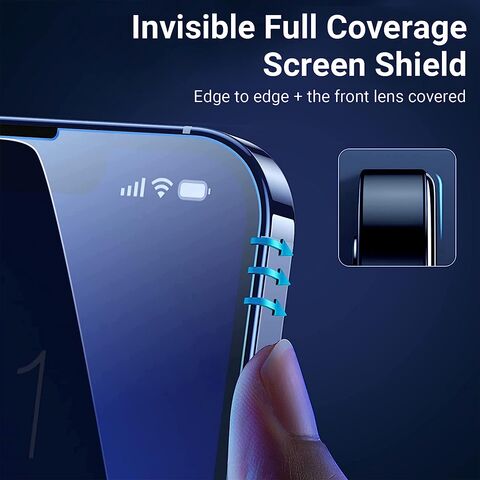 Protector de pantalla UltraGlass para iPhone 15 Plus [UNBREAK TOP 9H+  inastillable y cobertura completa] Protector de pantalla de vidrio templado  para iPhone 15 Plus [más duradero] Protección de grado