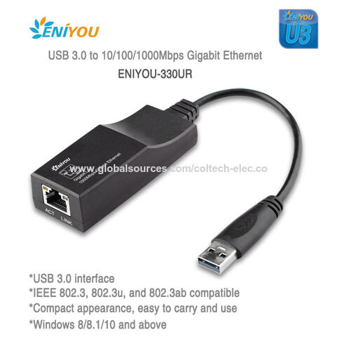 USB Ethernet Adapter, CableCreation USB 3.0 to 10/100/1000 Gigabit Wired  LAN Network Adapter Compatible for Windows, MacBook, macOS, Mac Pro Mini,  Laptop, PC and More 