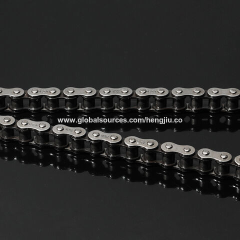 Cadena de motocicleta 420 420h 428 428h de buena calidad y kits de piñones a precio razonable