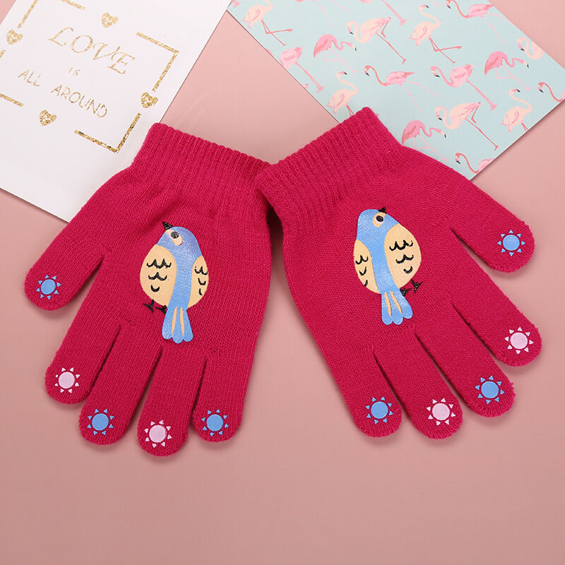 Buy Wholesale China Cheap Kid's Winter Acrylic Gloves Thickened Wool