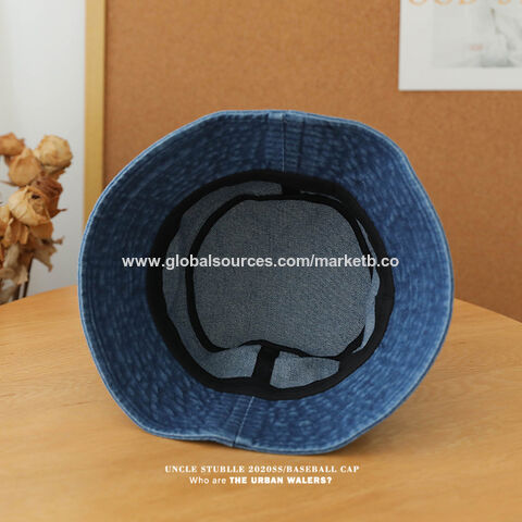 Blank Jean Denim Sun Hat Custom Fishing Bucket Hats - China Sunscreen Hats  and Packable Hats price