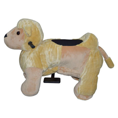 Horse Plush Big Battery Coin Operated Motorized Riding Stuffed Animals Children Car Kiddie Ride Plush Riding Animals Toy China Wholesale Plush Riding Animals Toy 380 from Guangzhou Minye lmport and Ex...