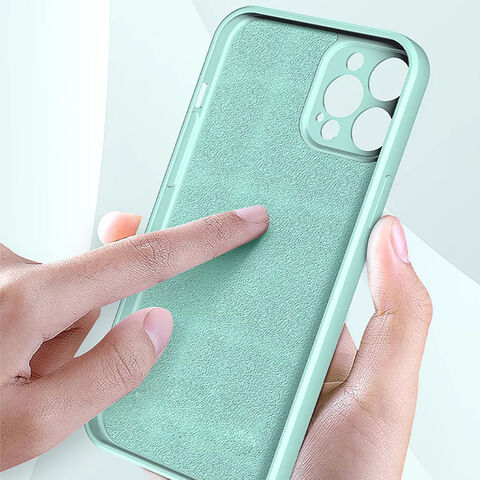 Funda de silicona cuadrada iPhone 11 (azul) 